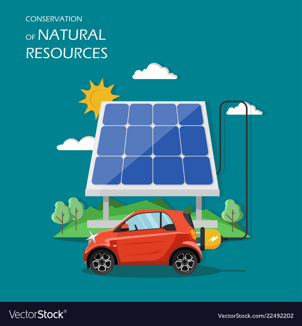 conservation-of-natural-resources-flat-royalty-free-vector