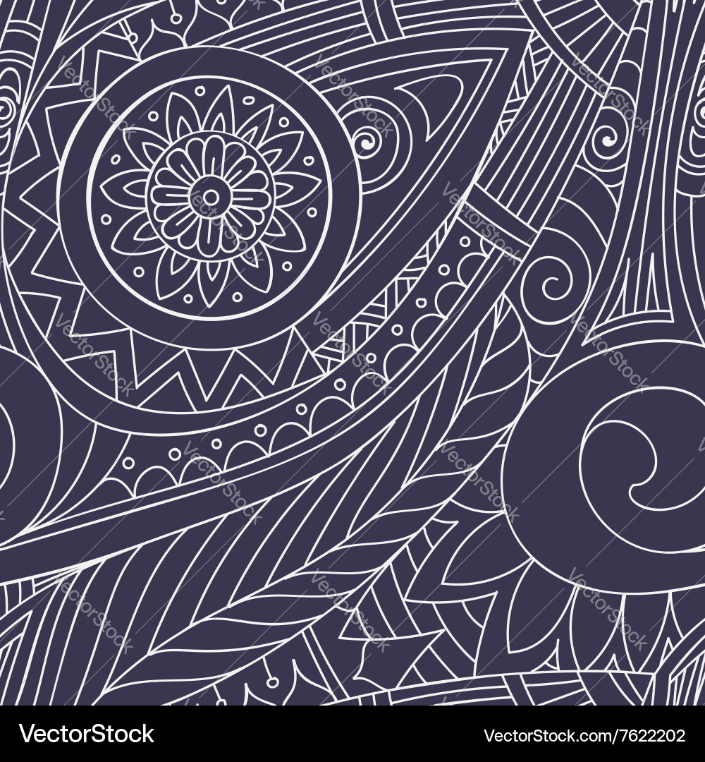 Drawing doddle seamless pattern Royalty Free Vector Image