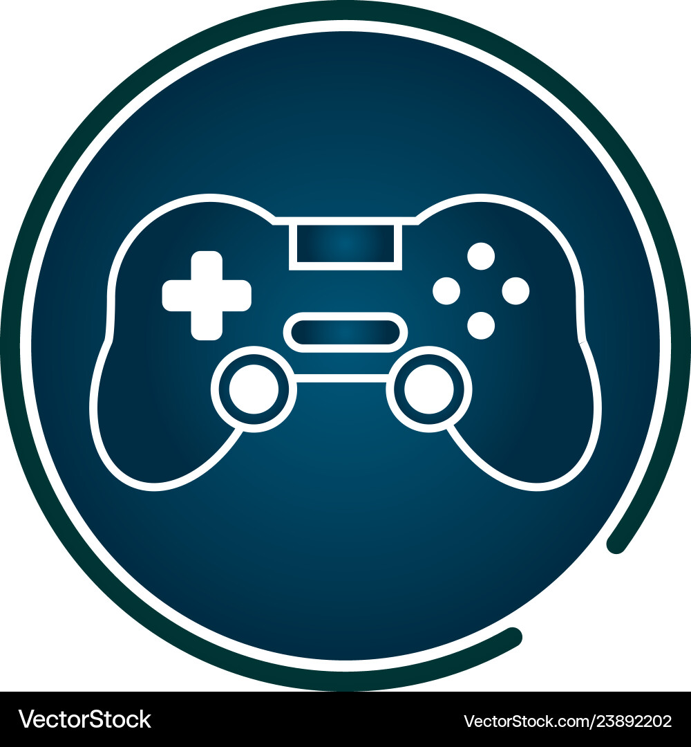 Gamepad control video game Royalty Free Vector Image