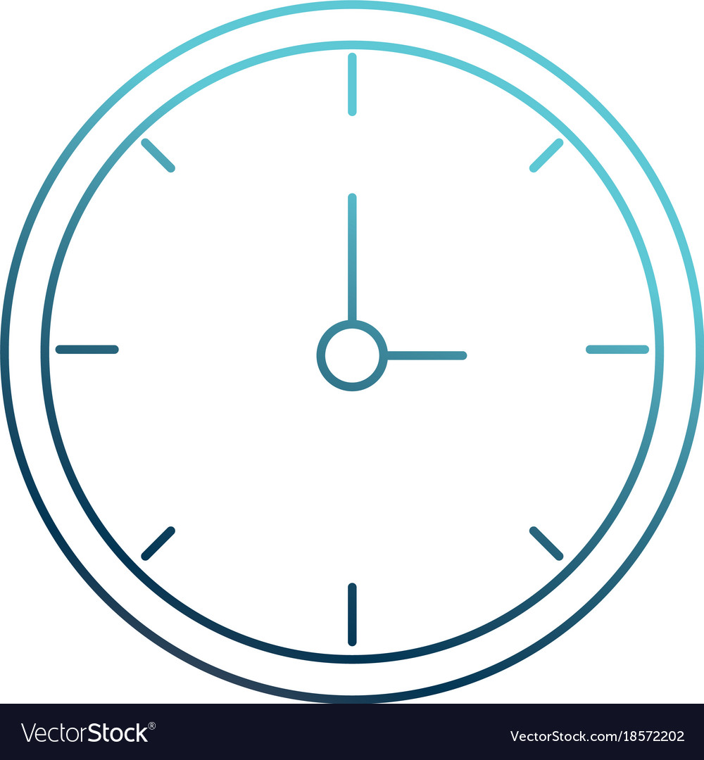 Isolated clock design Royalty Free Vector Image