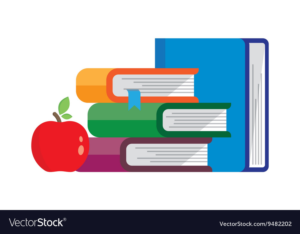 Stack Of Books Vector Image 23487248 Vector Art At Vecteezy