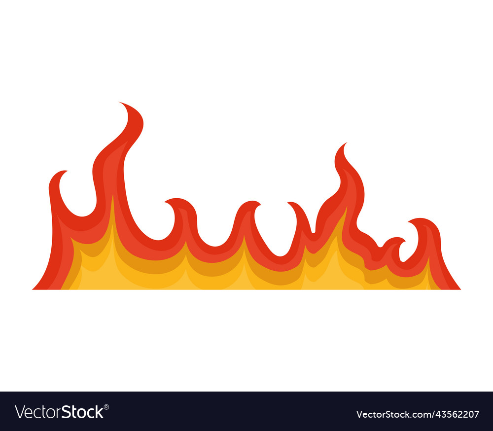 Colored flame Royalty Free Vector Image - VectorStock