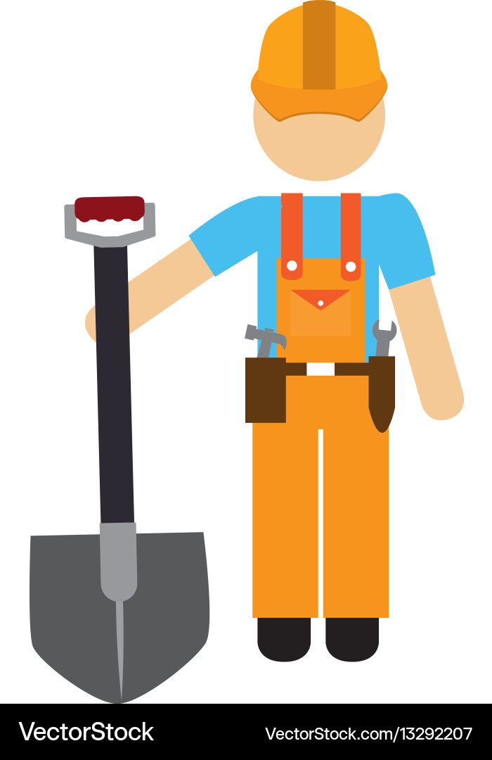 Construction worker avatar icon Royalty Free Vector Image