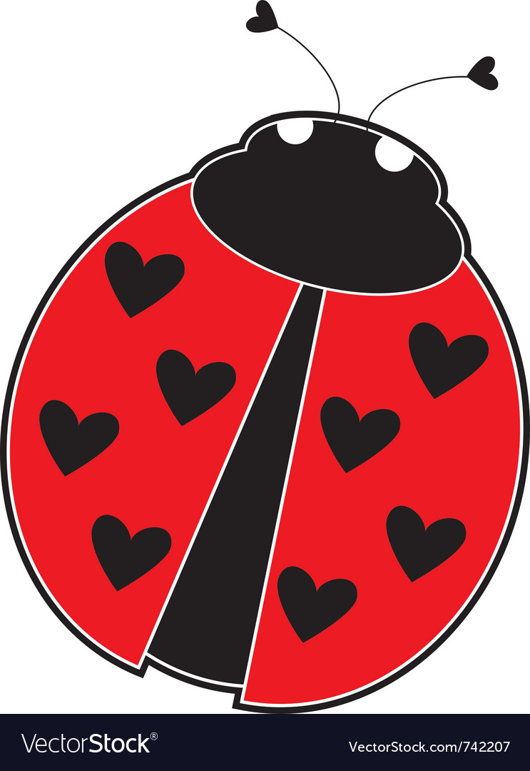 Lady bug Royalty Free Vector Image - VectorStock