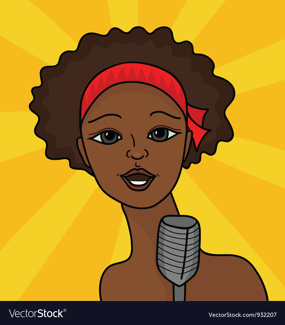 Female Singing Clip Art