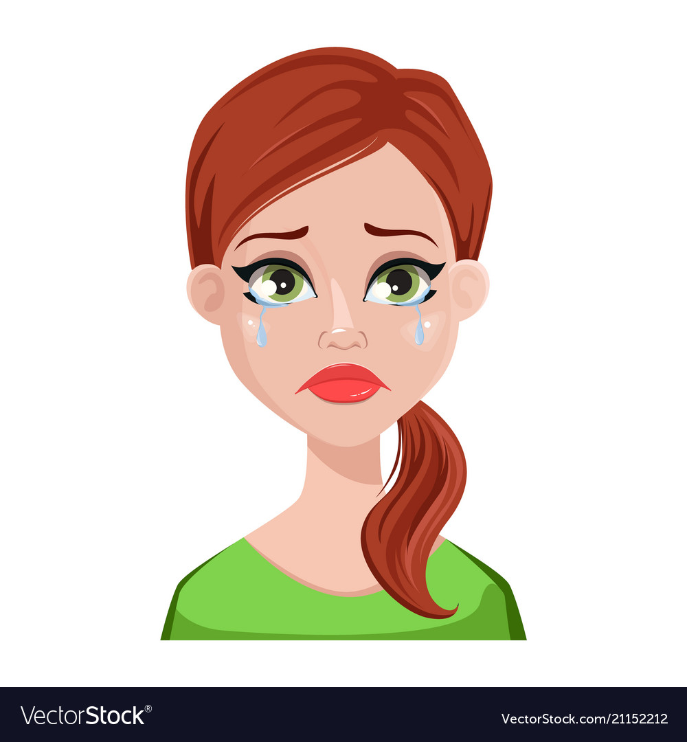 Face expressions of cleaner woman Royalty Free Vector Image