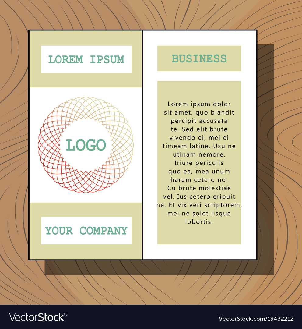 Flyer design template - brochure - annual report Vector Image