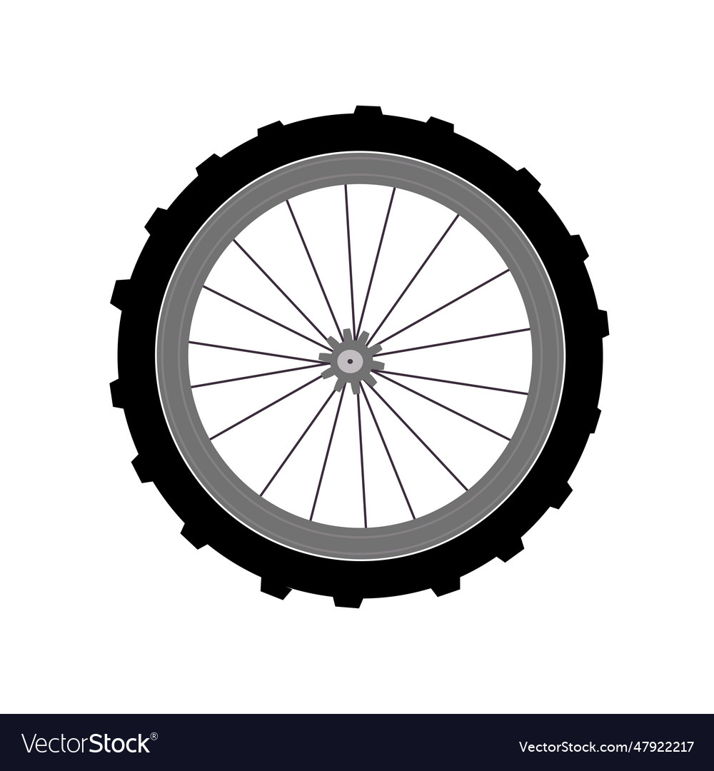 Bicycle wheel Royalty Free Vector Image VectorStock