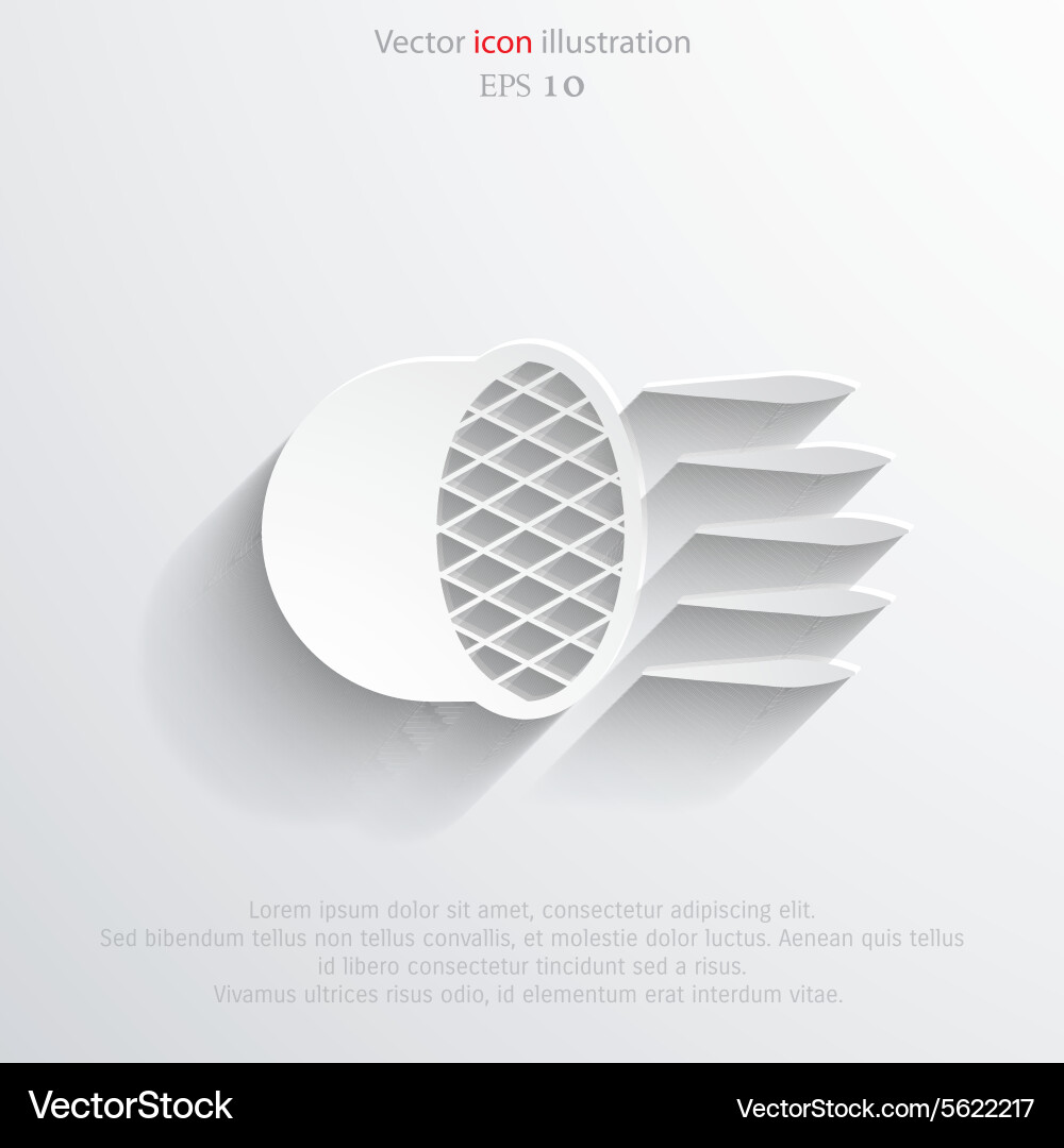 Car headlight flat icon Royalty Free Vector Image