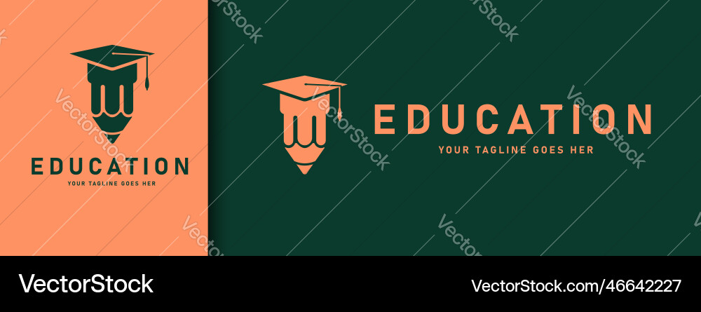 Education logo designcampus design inspirati Vector Image