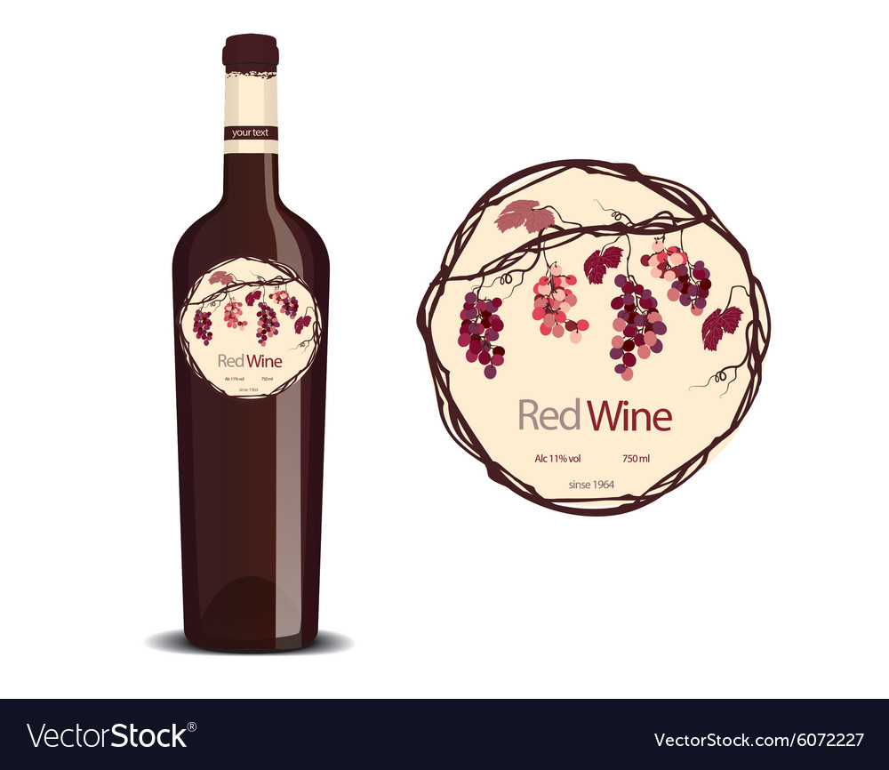 label-for-red-wine-royalty-free-vector-image-vectorstock