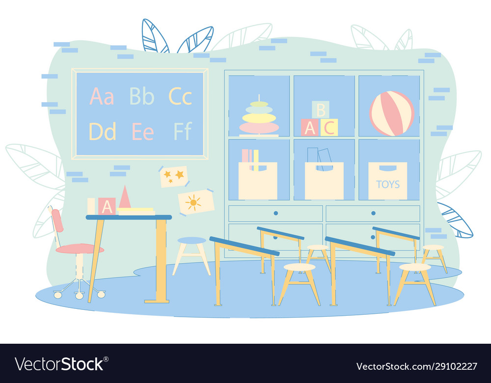 Primary school or kindergarten classroom interior