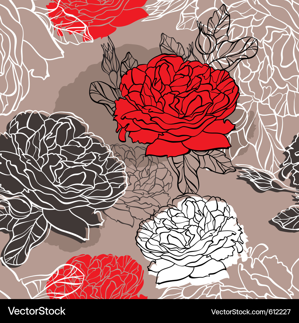 Seamless floral pattern Royalty Free Vector Image