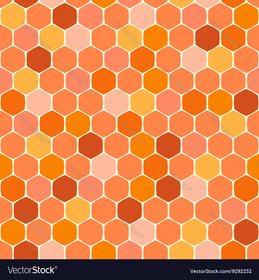 Honeycomb seamless pattern Royalty Free Vector Image