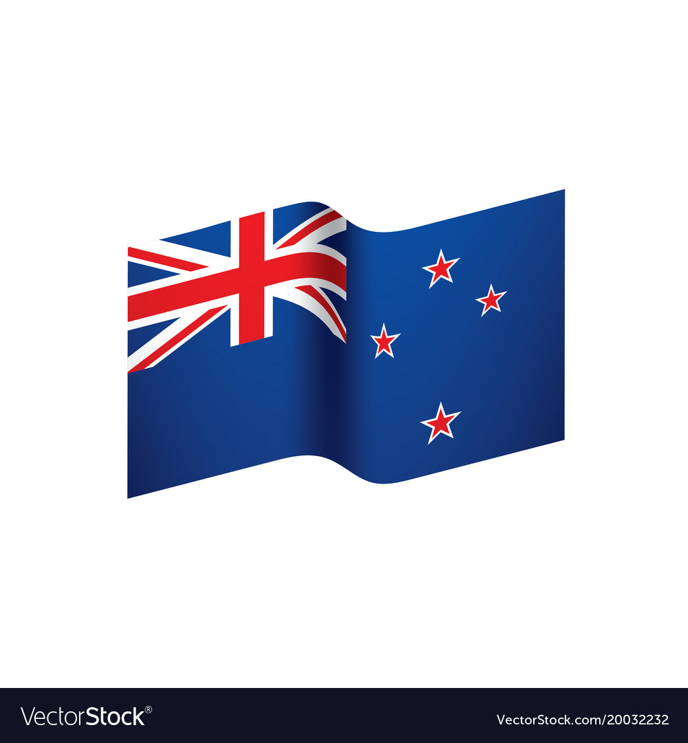 New zealand flag Royalty Free Vector Image - VectorStock