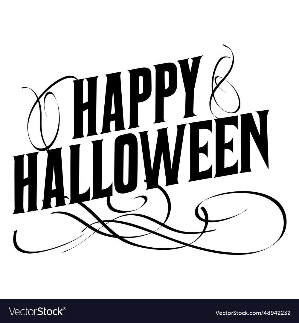 Ornate Halloween Label Royalty Free Vector Image