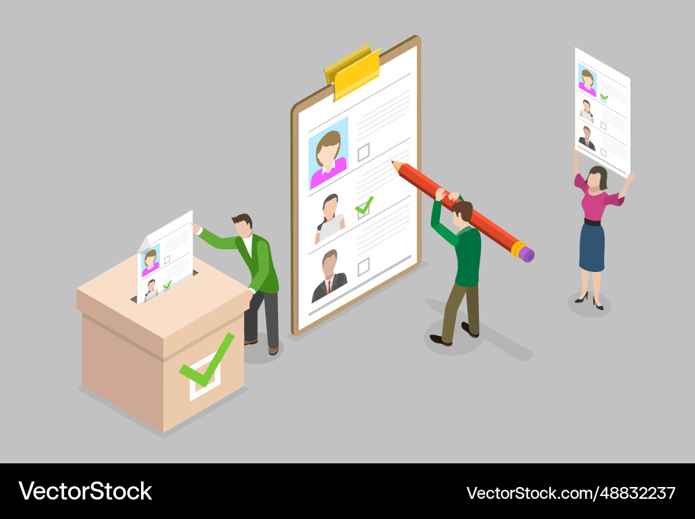 3d isometric flat conceptual Royalty Free Vector Image