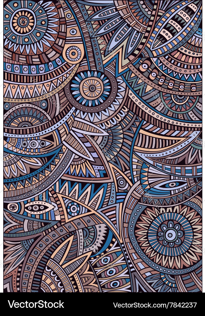 Abstract tribal ethnic background pattern Vector Image
