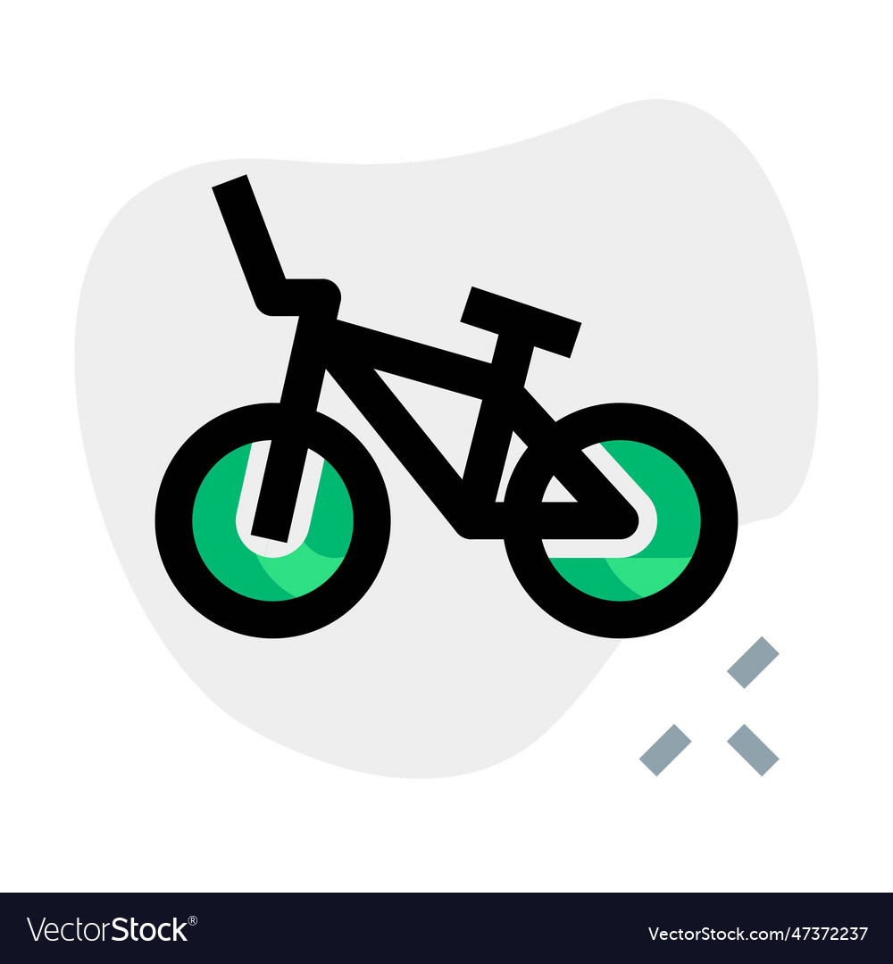 Bmx bicycle frequently used for racing Royalty Free Vector