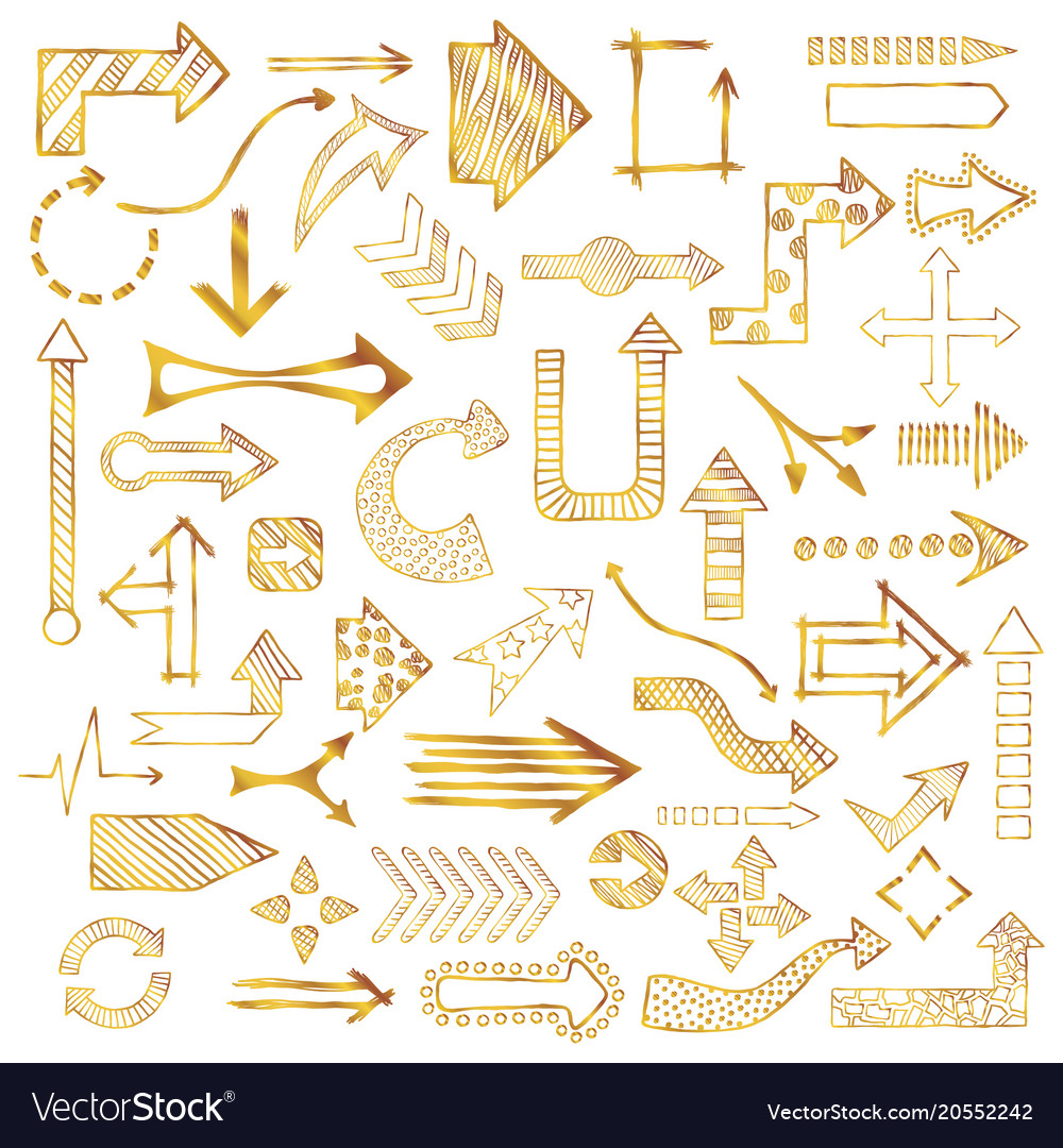 Doodle arrows collection