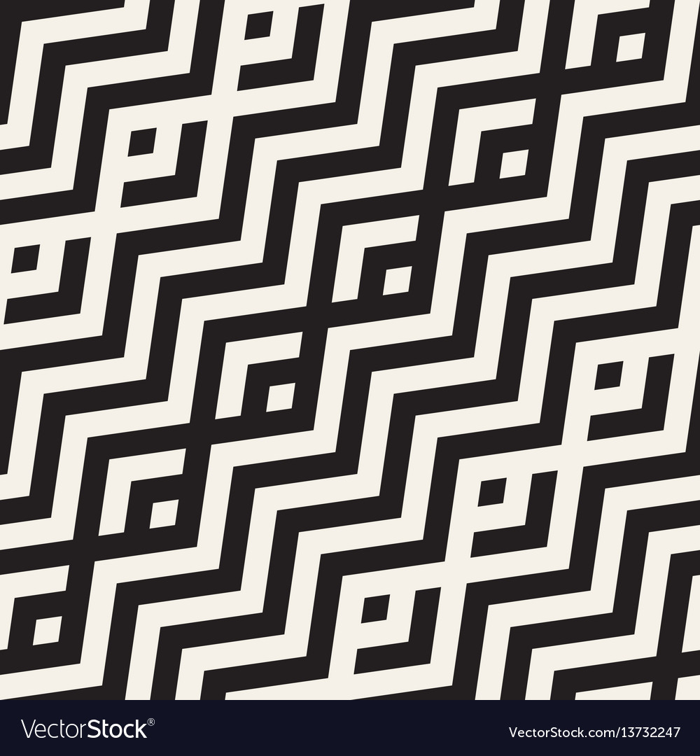 Abstract zigzag parallel stripes seamless Vector Image