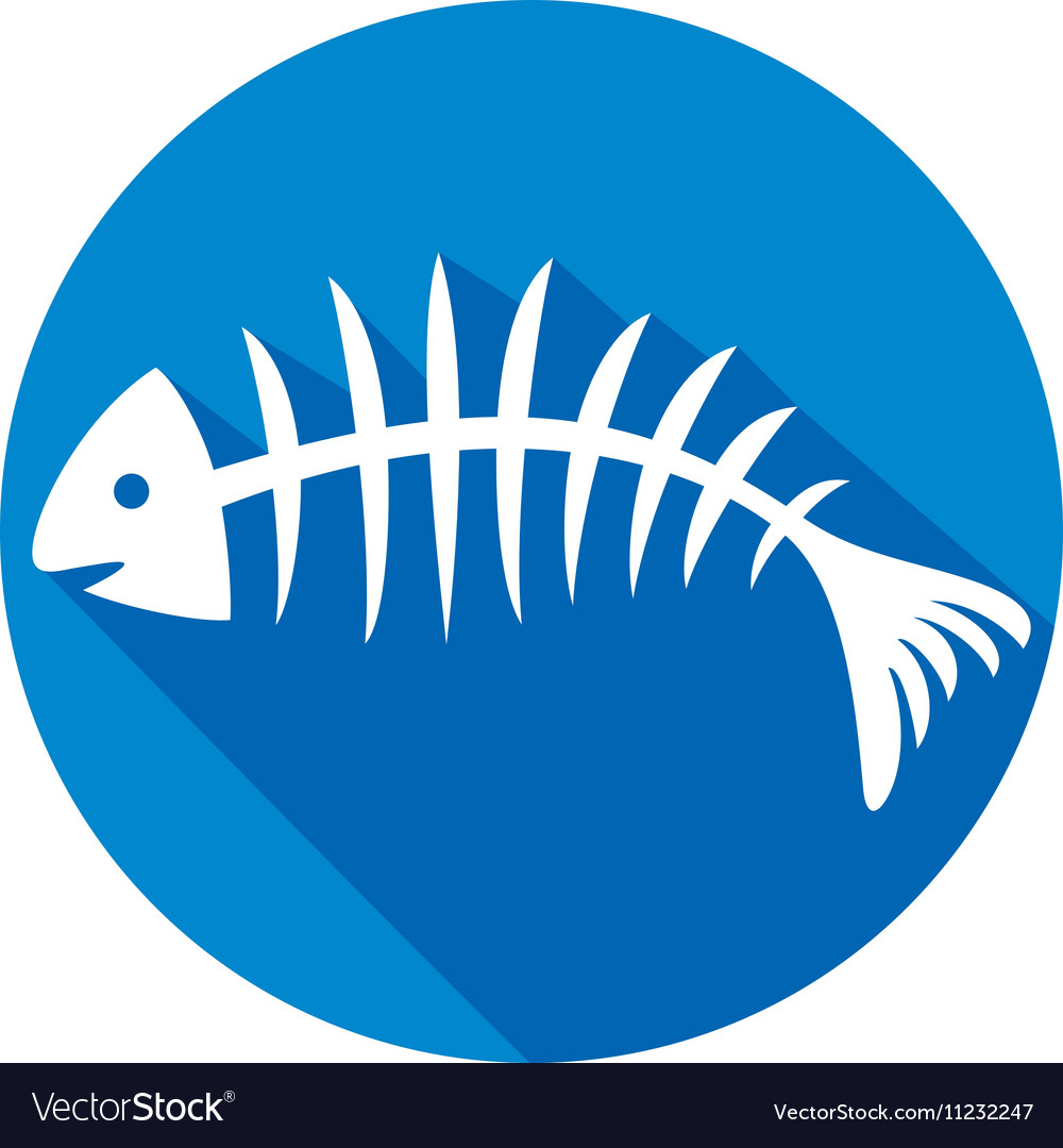 Fishbone Icon Royalty Free Vector Image VectorStock