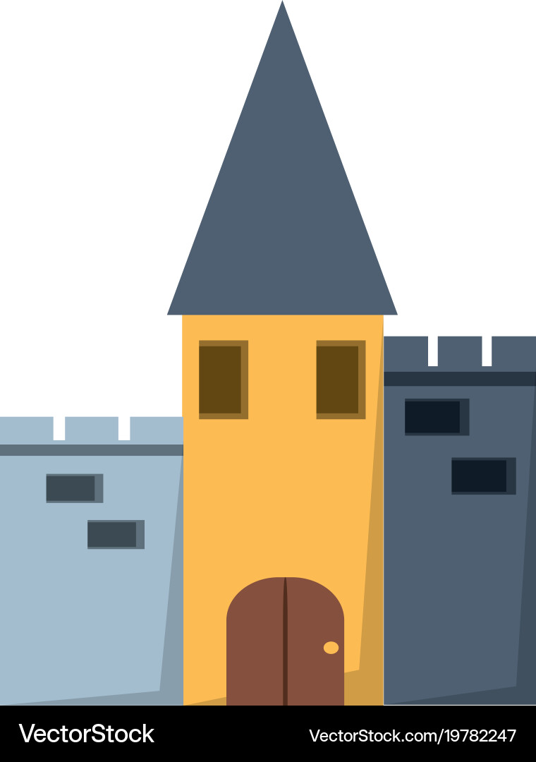 Medieval castle design Royalty Free Vector Image