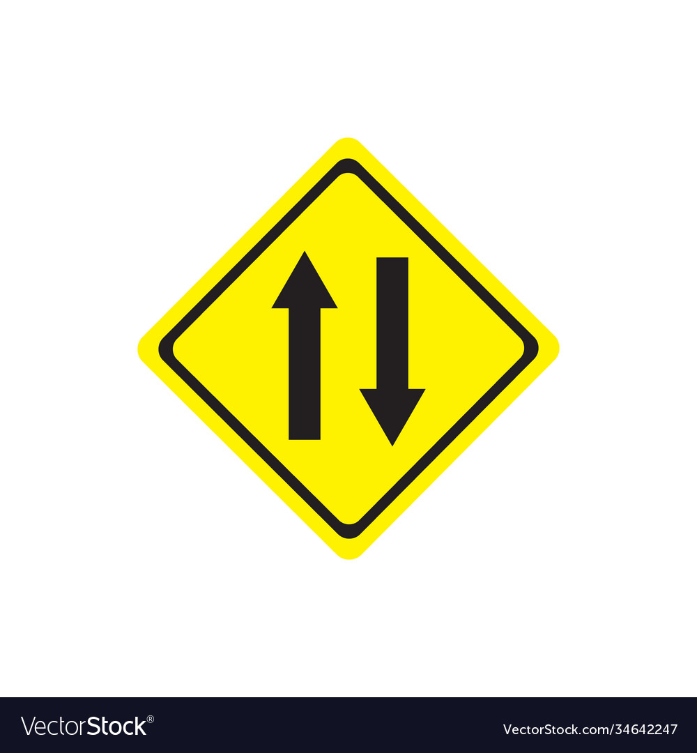 Two way Royalty Free Vector Image - VectorStock
