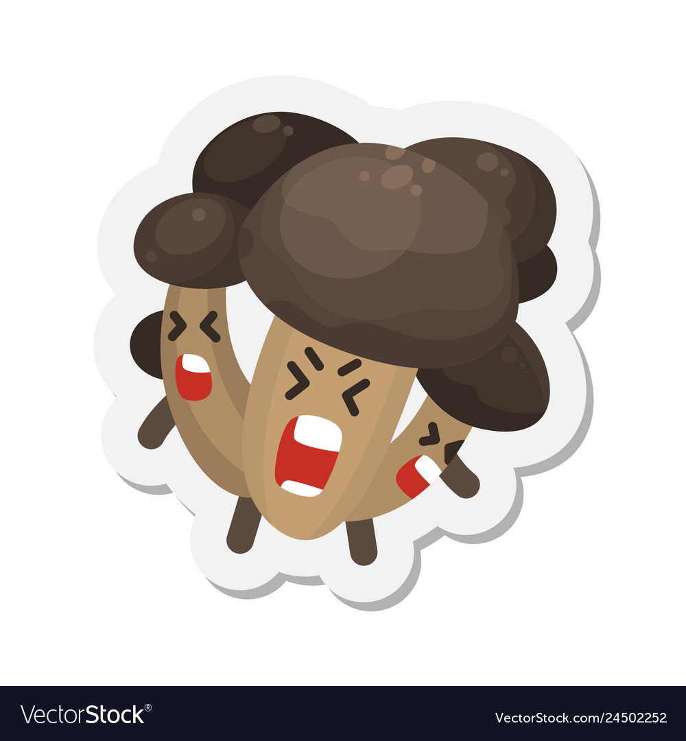 Angry mushroom emoticon avatar