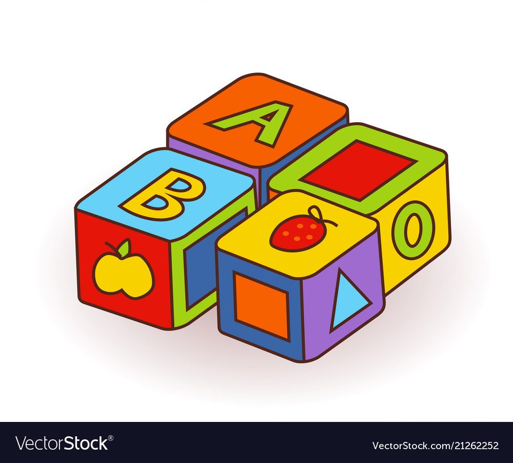 alphabet letter cubes