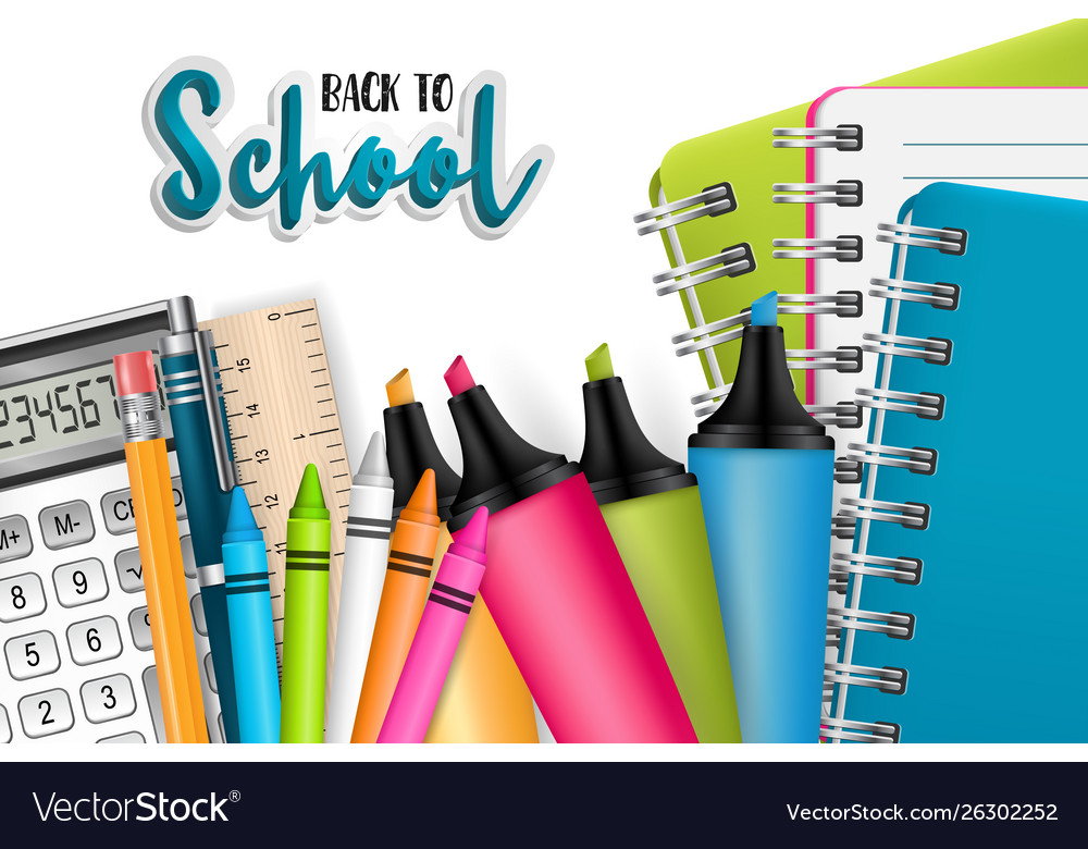 back-to-school-background-with-stationery-and-scho-vector-21530194