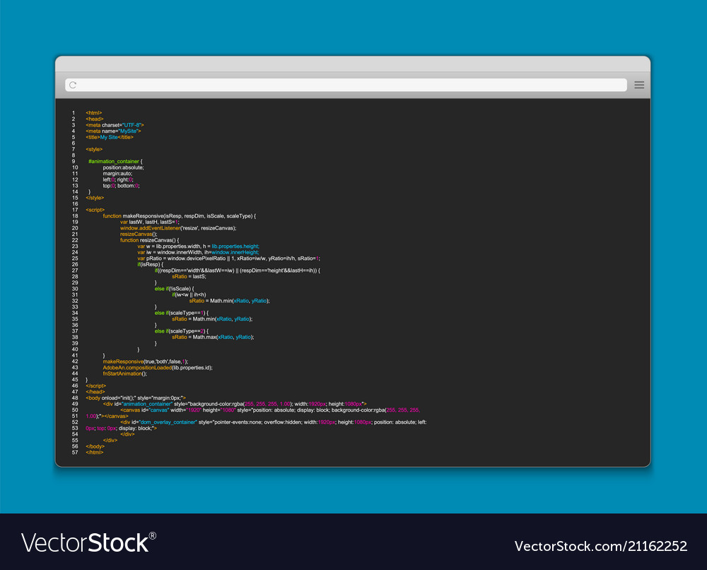 Creative of programming html Royalty Free Vector Image