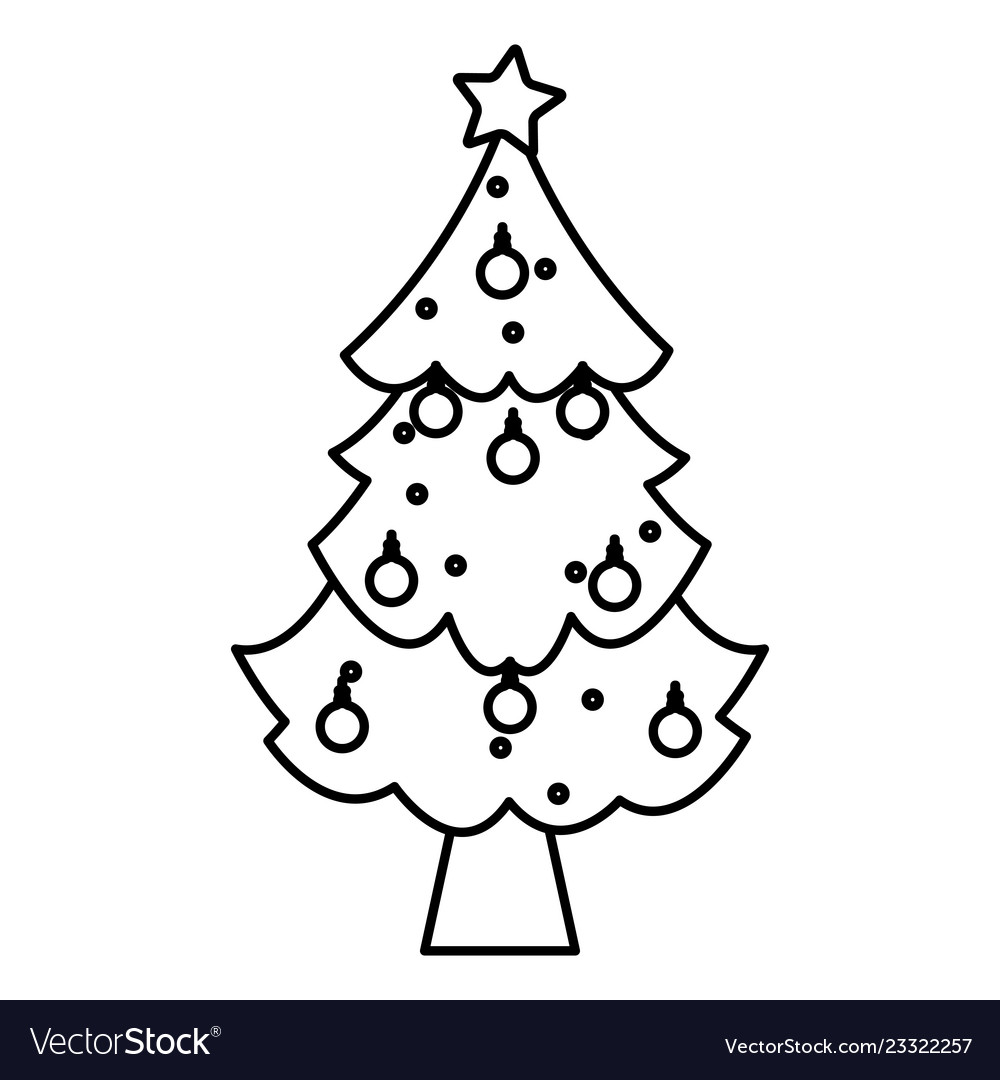 Christmas tree design Royalty Free Vector Image