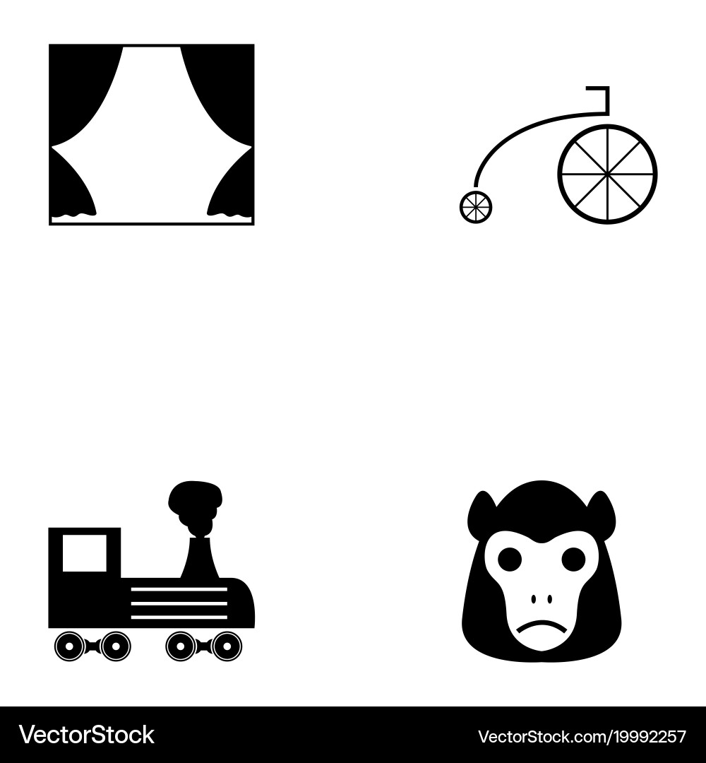 Circus icon set Royalty Free Vector Image - VectorStock