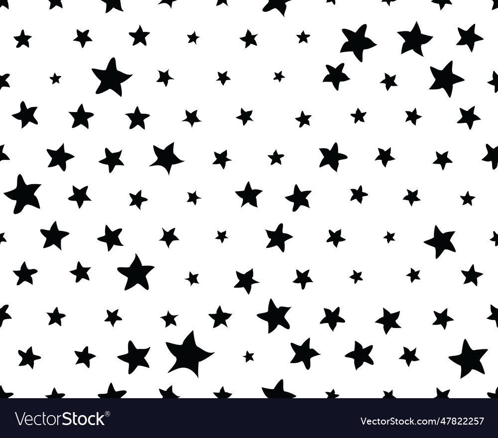 Seamless pattern with stars Royalty Free Vector Image