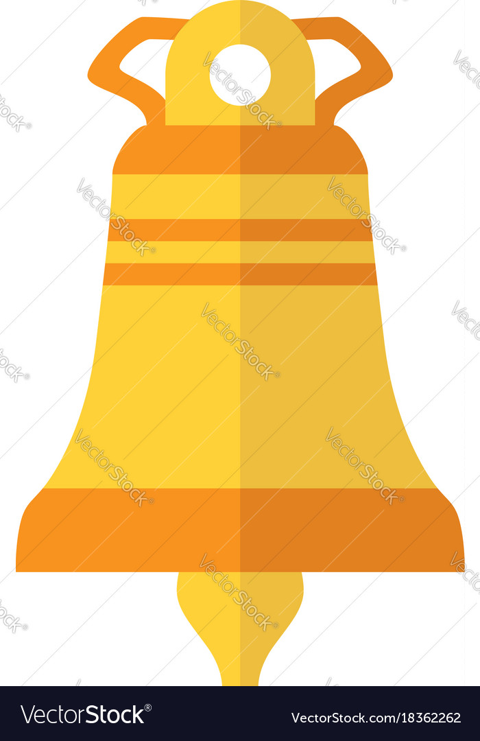 Bright church bell isolated Royalty Free Vector Image