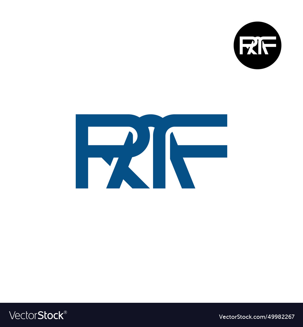 Letter raf monogram logo design Royalty Free Vector Image