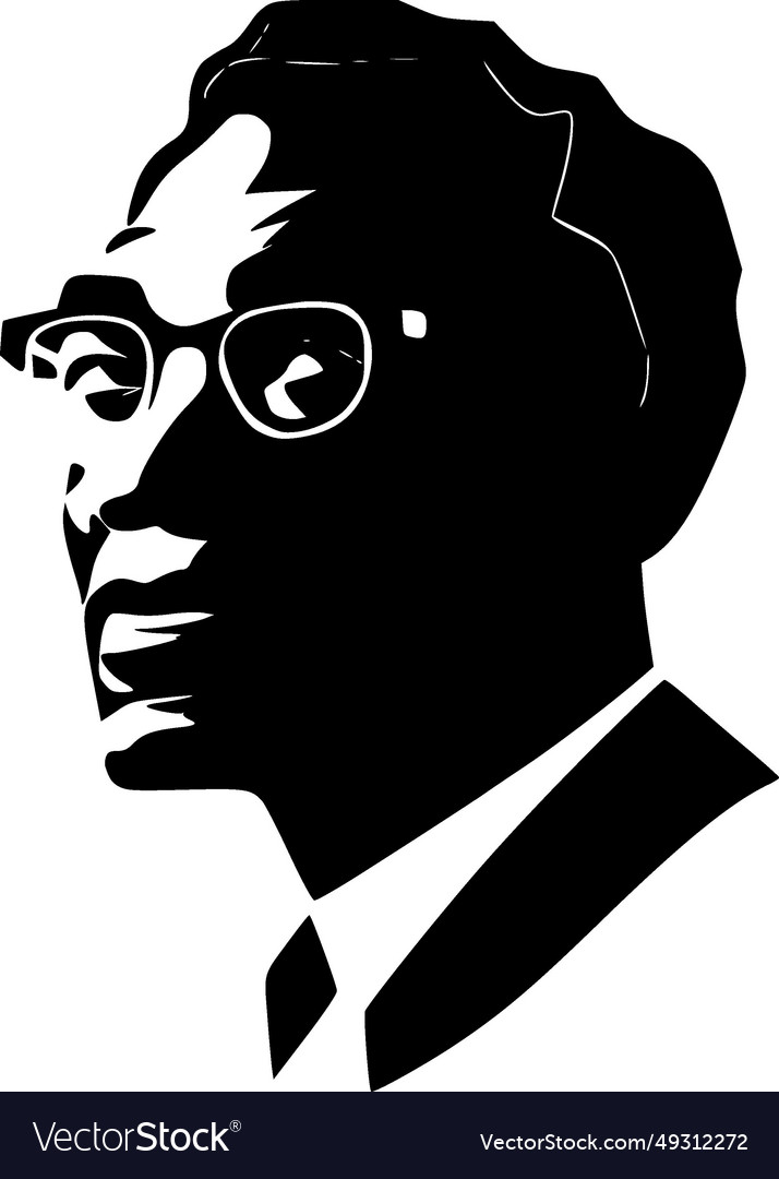 Black history - and white isolated icon Royalty Free Vector