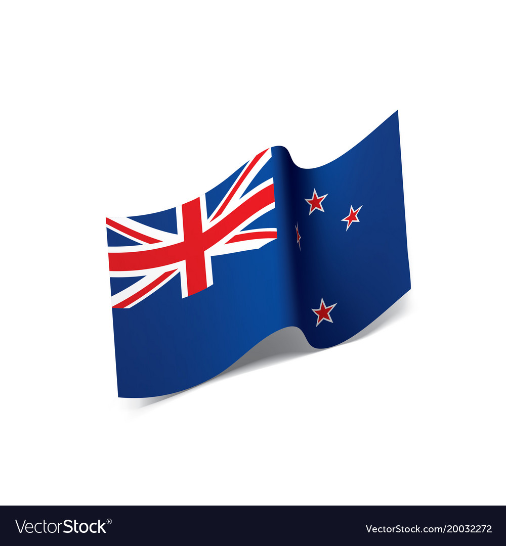 New zealand flag Royalty Free Vector Image - VectorStock