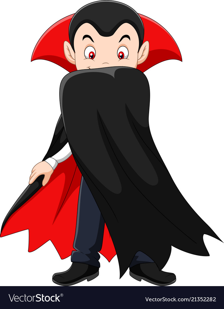 Cartoon vampire character Royalty Free Vector Image