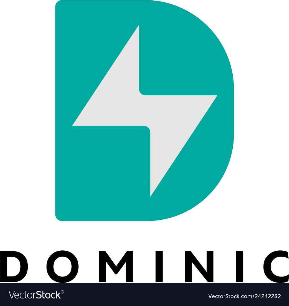 D logo design inspiration Royalty Free Vector Image