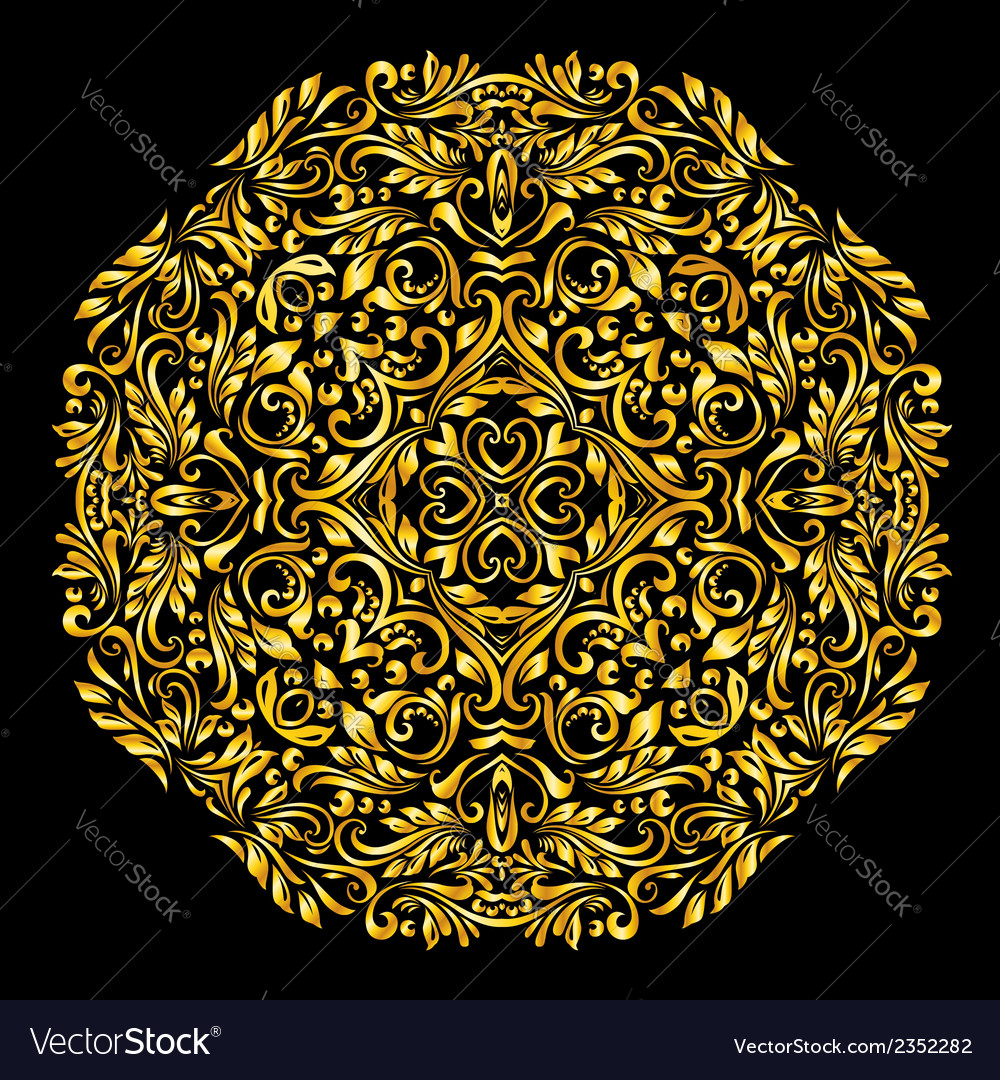 Pattern gold Royalty Free Vector Image - VectorStock