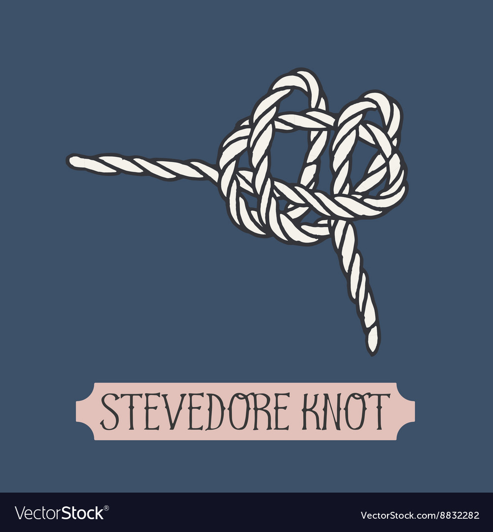 Single of nautical knot Royalty Free Vector Image