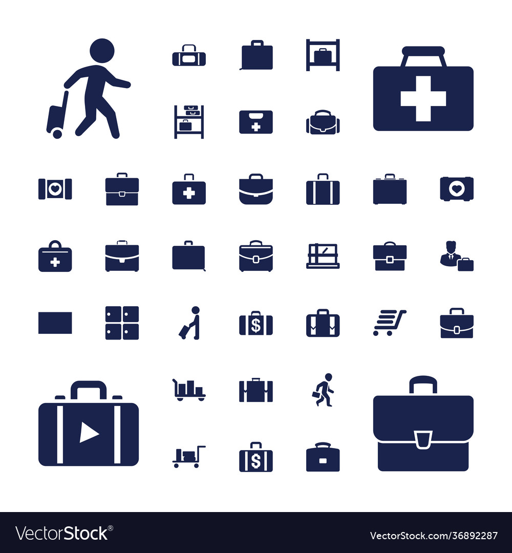 37 case icons Royalty Free Vector Image - VectorStock