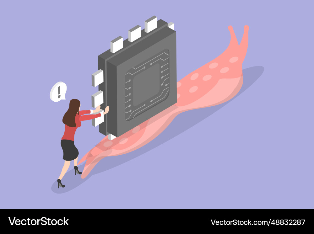 3d isometric flat conceptual Royalty Free Vector Image