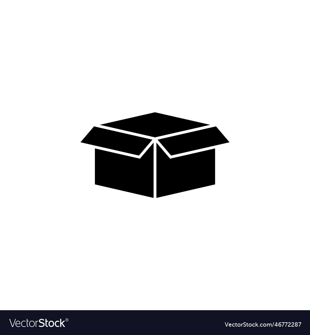 Box icon icon package parcel Royalty Free Vector Image