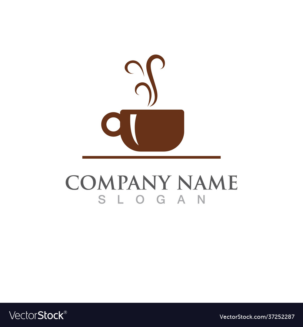 Coffee logo template Royalty Free Vector Image