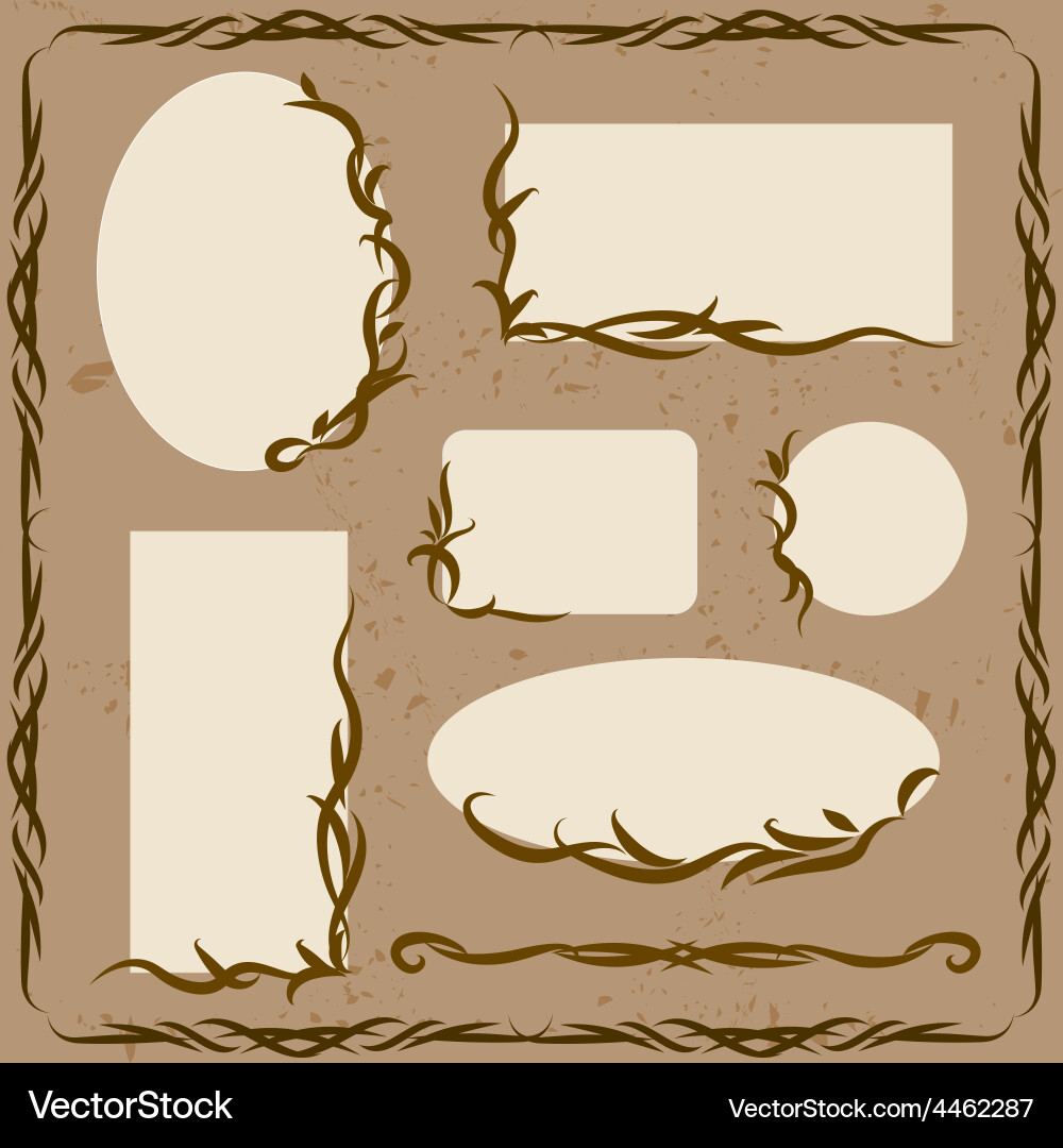 Decorative Frames and Ornaments Royalty Free Vector Image