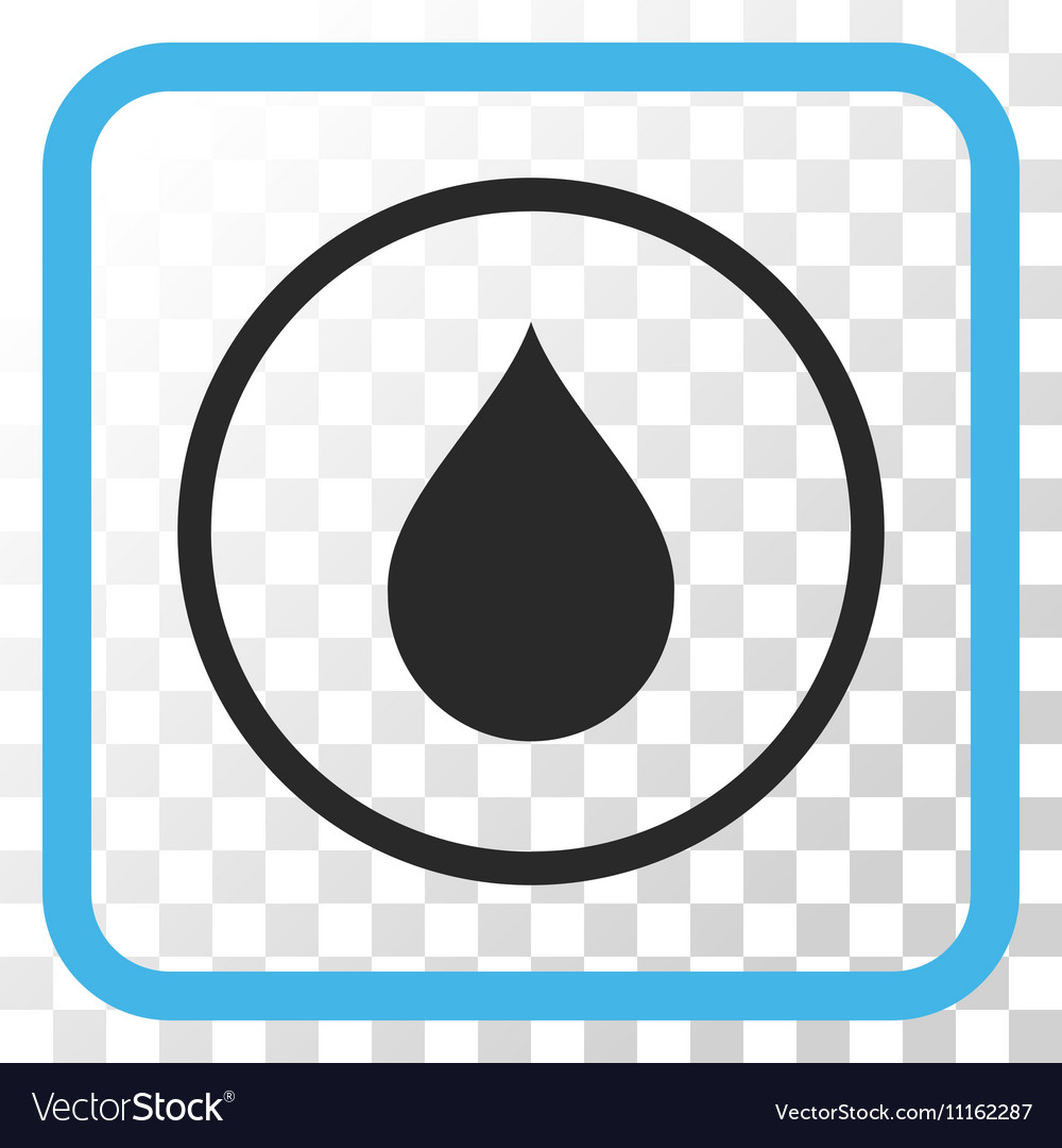 Drop Icon In A Frame Royalty Free Vector Image