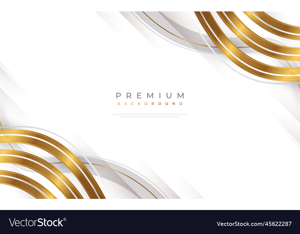 Luxury White And Gold Background Royalty Free Vector Image 9399